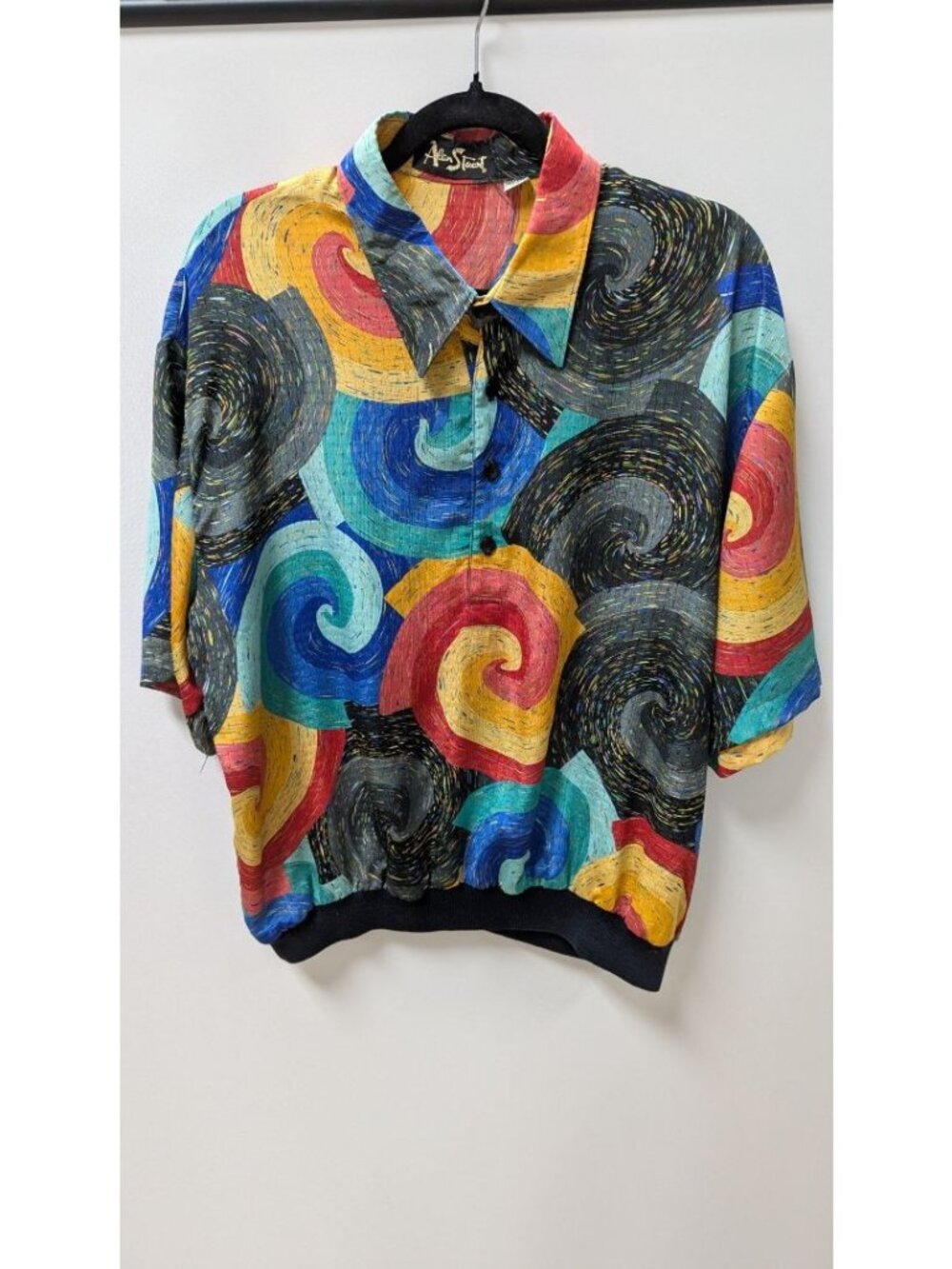 Alan Stuart Multicolor Abstract Swirl Button-Down Shirt